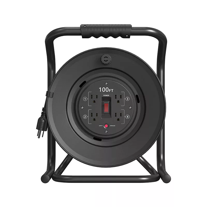 Kunststoff-Kabeltrommel mit 4 Ausgängen, 30,5 m Kunststoff-Kabeltrommel mit 4 Ausgängen, 30,5 m