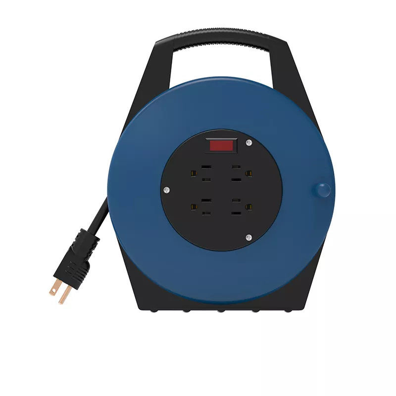 4 Steckdosen USB -Plastikkabelrollen 25ft
