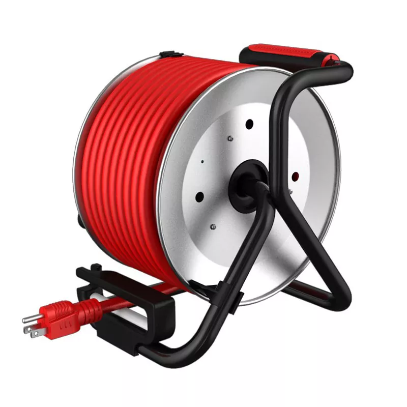 4 Ausgänge USB2.4a Metallkabeltrommel 50 Fuß
