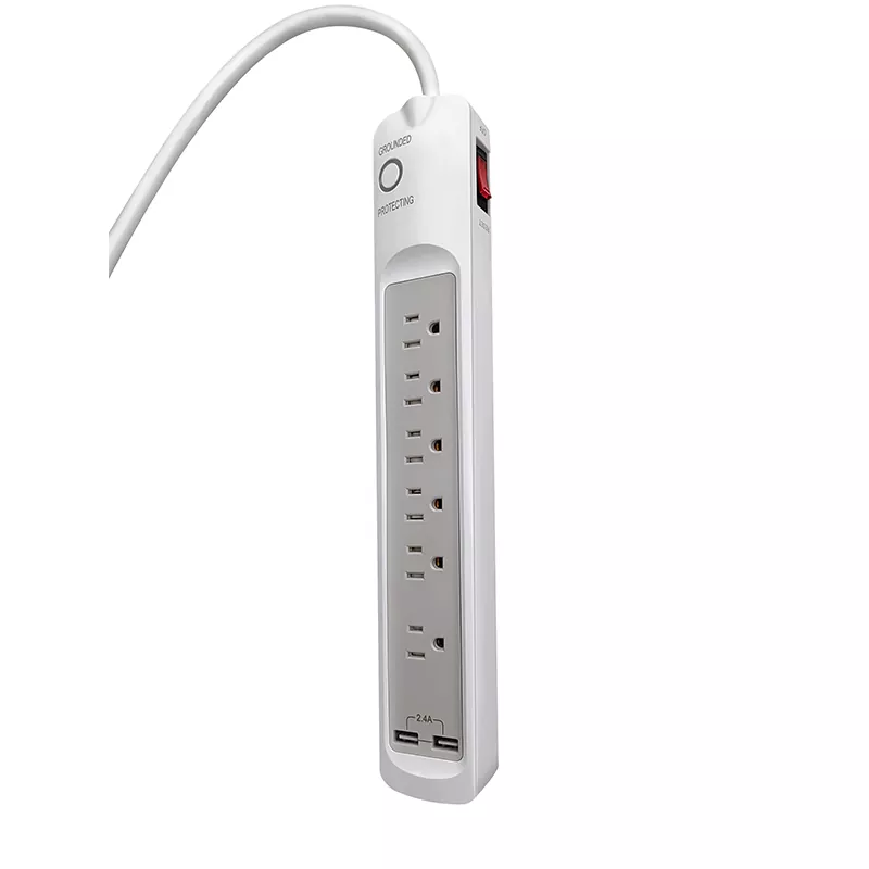 6 Ausgänge USB 2.4a Steckdosenleiste